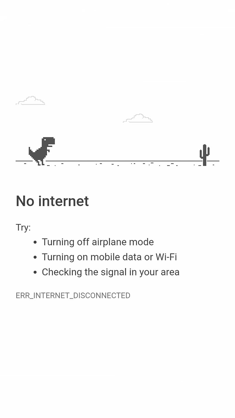 Offline Dinosaur Game